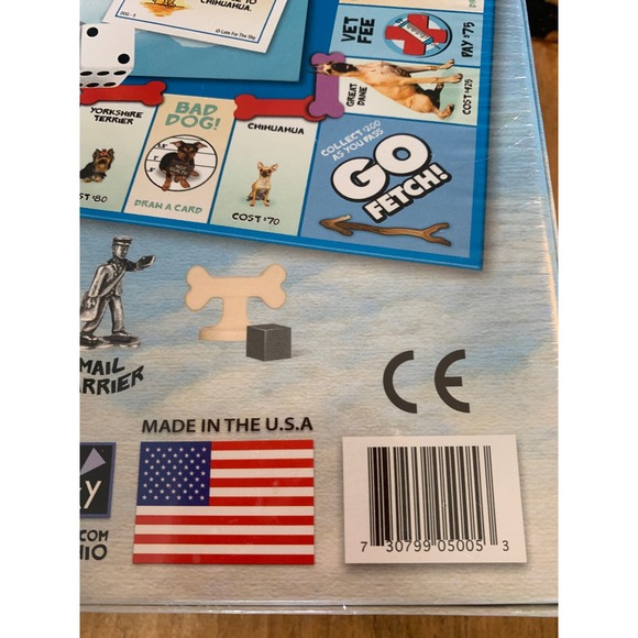 DOG-OPOLY Board Game Monopoly Themed Game SEALED Made in USA Late For the Sky - Picture 3 of 6